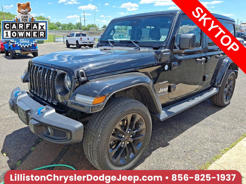 Black Clearcoat 2023 Jeep Wrangler 4xe Sahara 4WD SUV / Crossover Four-Wheel Drive 8-Speed Automatic