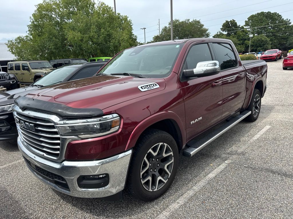 Delmonico Red Pearlcoat 2025 RAM 1500 Pickup Truck Four-Wheel Drive 8-Speed Automatic