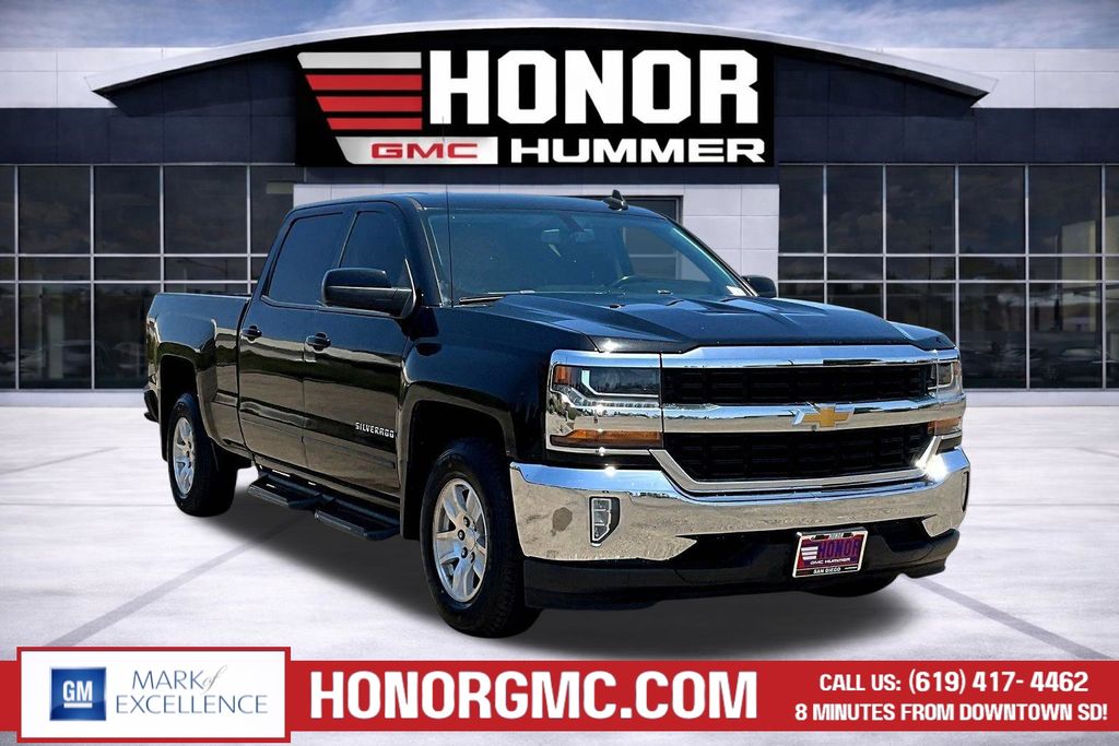Black 2018 Chevrolet Silverado 1500 LT Crew Cab RWD Pickup Truck 4X2 6-Speed Automatic Overdrive