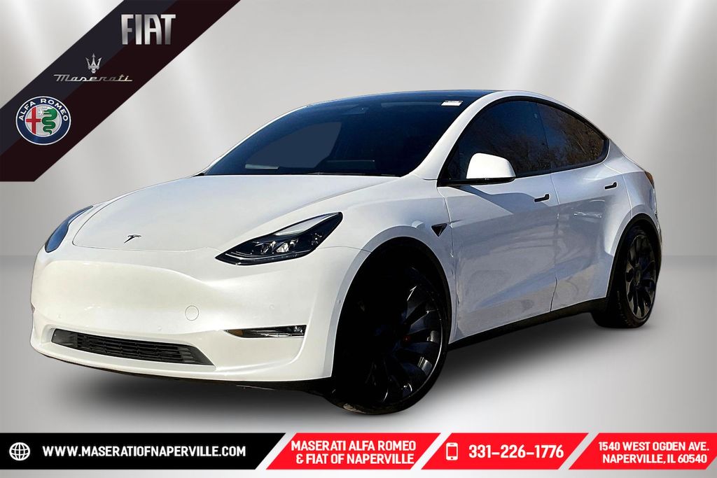 White 2021 Tesla Model Y Performance AWD SUV / Crossover All-Wheel Drive 1-Speed Automatic
