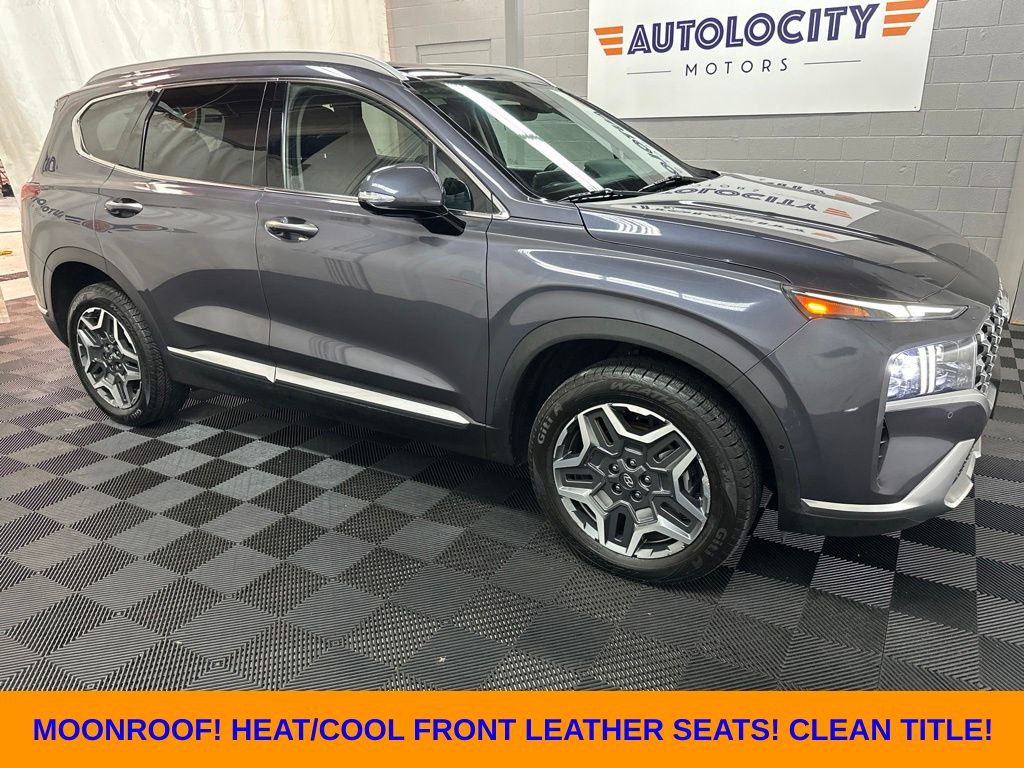 Lagoon Blue 2022 Hyundai Santa Fe Hybrid SUV / Crossover All-Wheel Drive 6-Speed Automatic