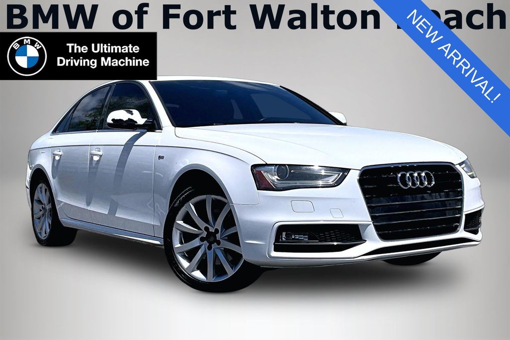 Ibis White 2014 Audi A4 2.0T Premium FWD Sedan Front-Wheel Drive Continuously Variable Transmission