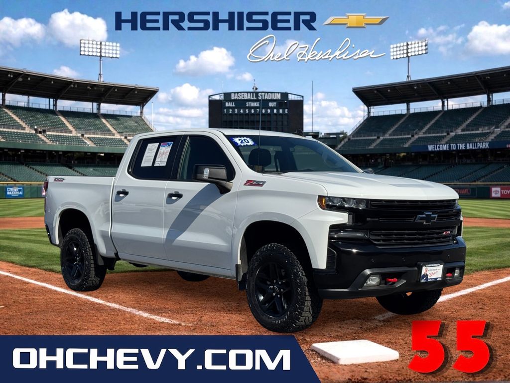 Summit White 2020 Chevrolet Silverado 1500 Pickup Truck Four-Wheel Drive Automatic