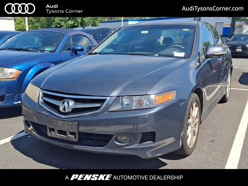 Gray 2007 Acura TSX Sedan Front-Wheel Drive 5-Speed Automatic
