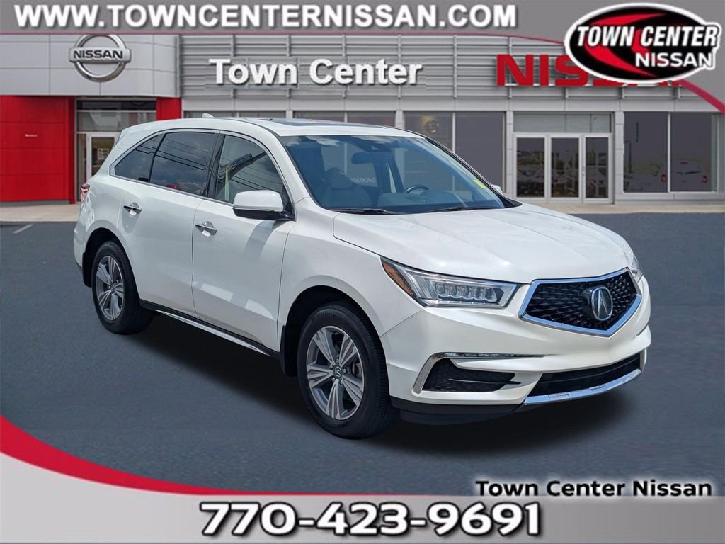 pewter gray metallic 2020 Acura MDX FWD SUV / Crossover Front-Wheel Drive 9-Speed Automatic