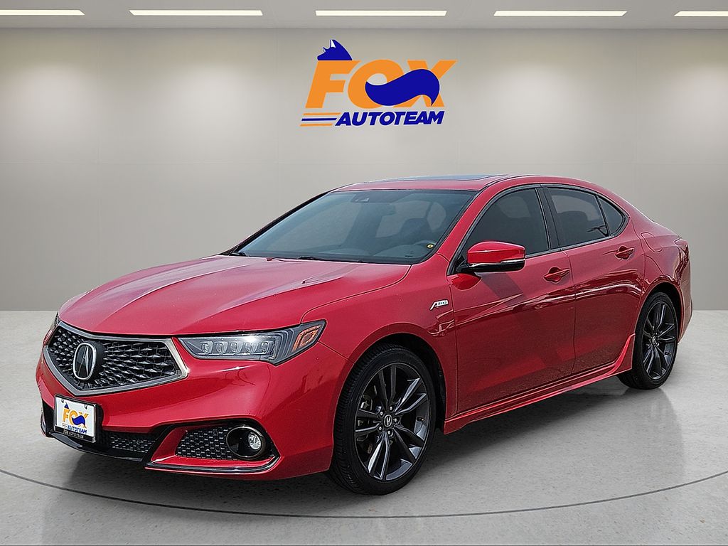 Red 2019 Acura TLX Sedan 9-Speed Automatic