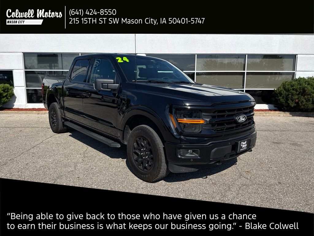 Agate Black Metallic 2024 Ford F-150 Pickup Truck Four-Wheel Drive Automatic