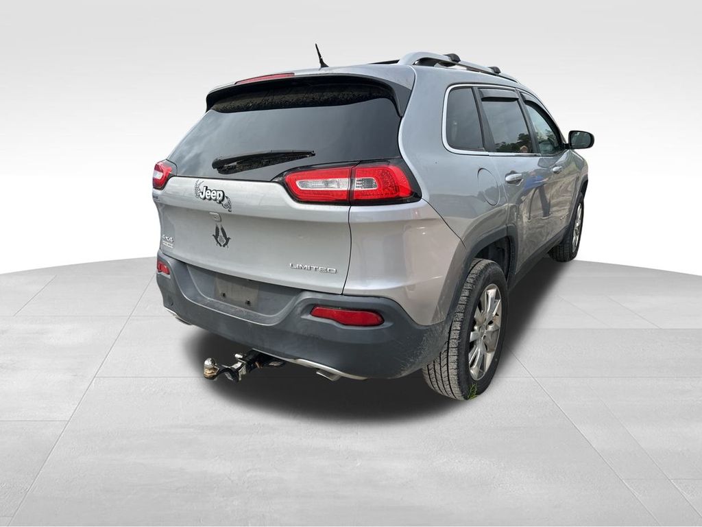 2014 Billet Silver Metallic Clearcoat Jeep Cherokee Limited 4X4 SUV