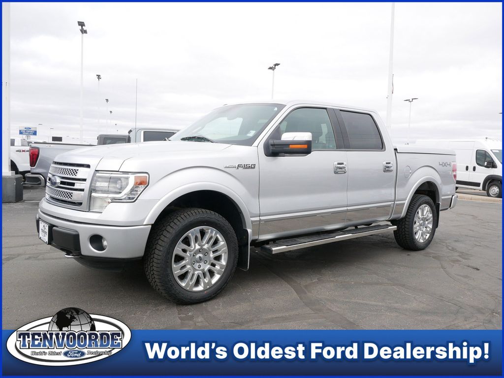 Ingot Silver 2014 Ford F-150 Platinum SuperCrew 4WD Pickup Truck Four-Wheel Drive 6-Speed Automatic