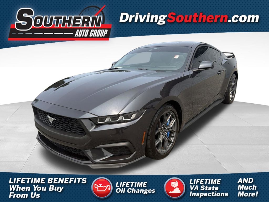 Dark Matter Gray Metallic 2024 Ford Mustang Coupe Rear-Wheel Drive Automatic