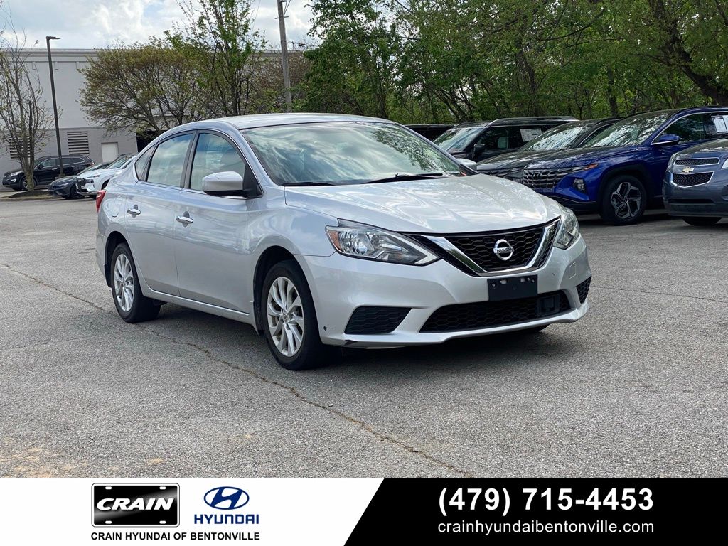 Brilliant Silver Metallic 2019 Nissan Sentra SV FWD Sedan Front-Wheel Drive Continuously Variable Transmission