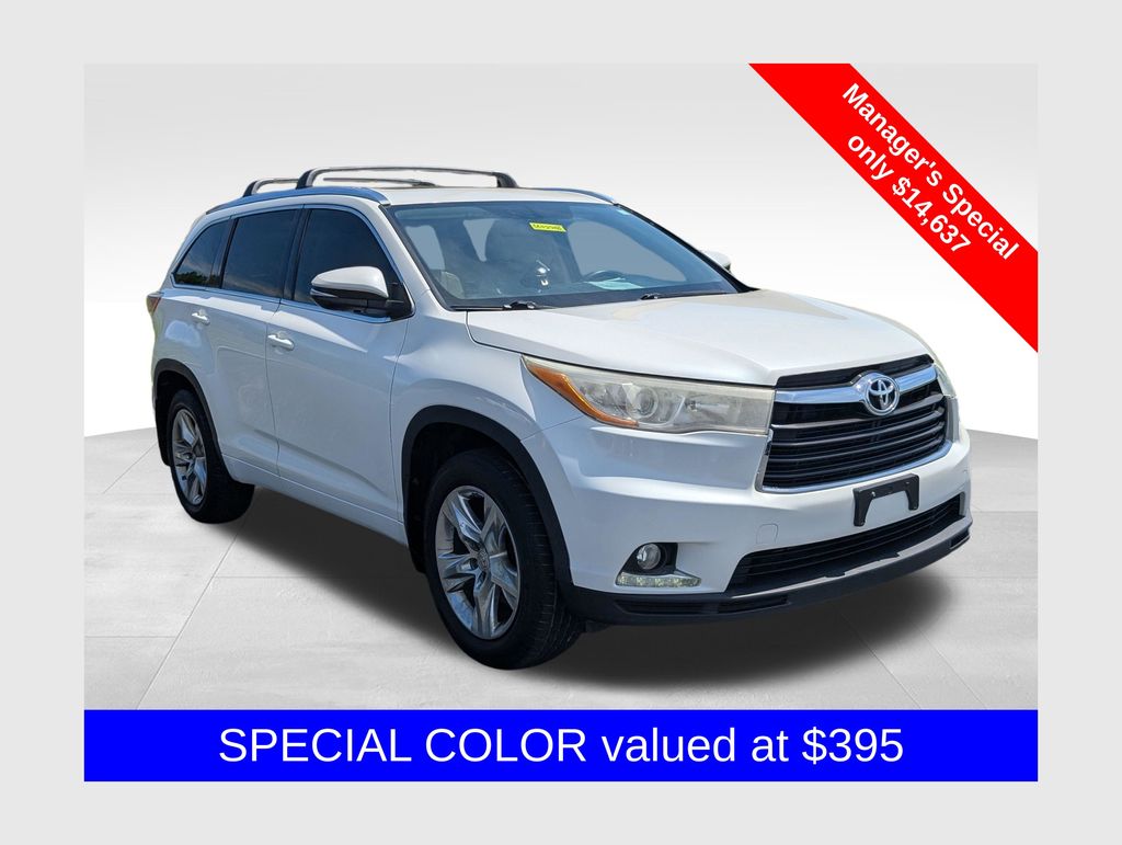 White (Blizzard Pearl) 2014 Toyota Highlander SUV / Crossover All-Wheel Drive 6-Speed Automatic Overdrive