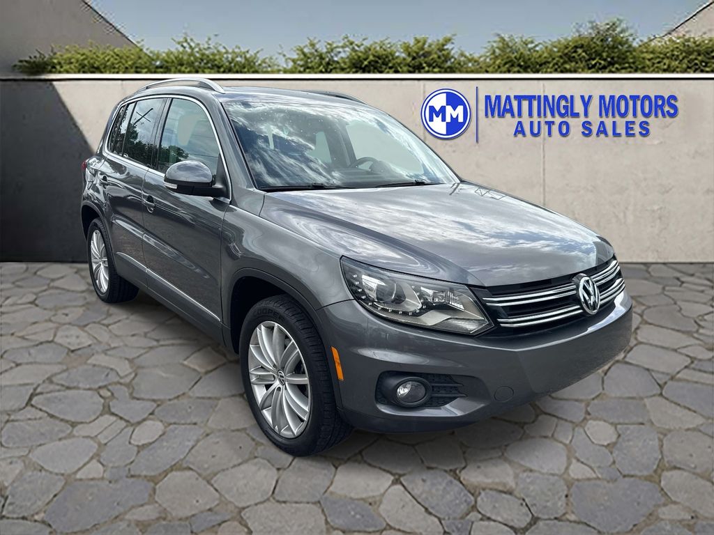 Pepper / Gray 2016 Volkswagen Tiguan SE SUV / Crossover Front-Wheel Drive 6-Speed Automatic