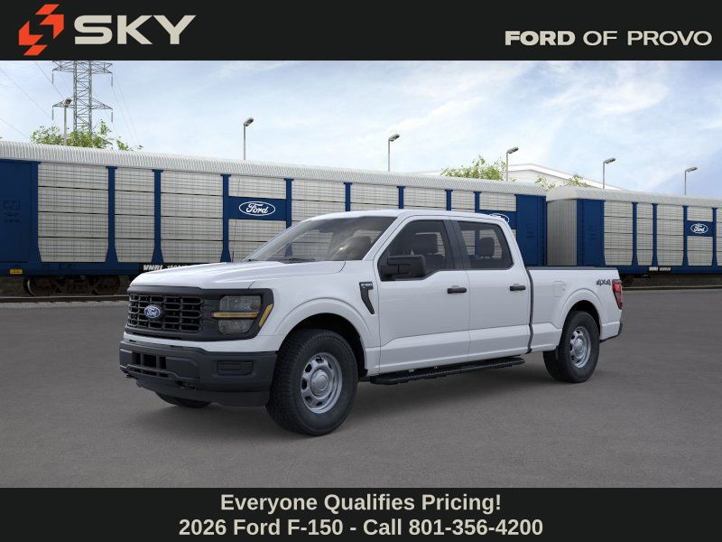 Oxford White 2026 Ford F-150 XL SuperCrew 4WD Pickup Truck Four-Wheel Drive Automatic