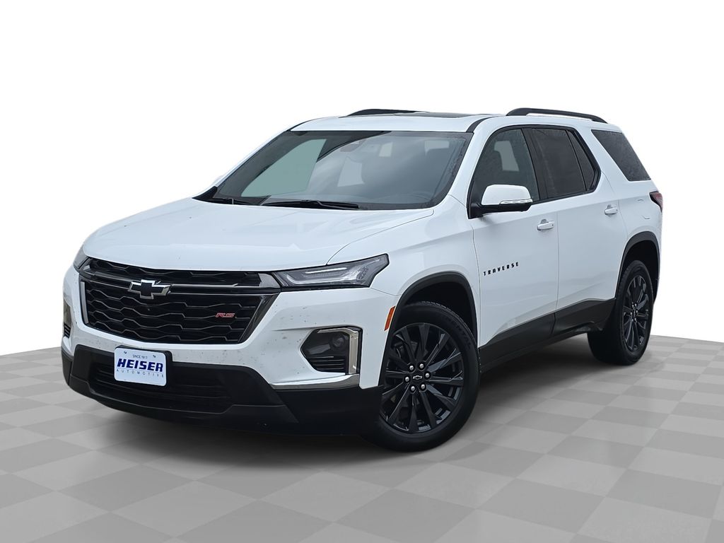 Summit White 2023 Chevrolet Traverse SUV / Crossover Four-Wheel Drive 9-Speed Automatic