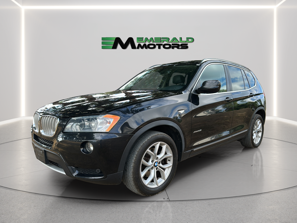 Black Sapphire Metallic 2014 BMW X3 SUV / Crossover All-Wheel Drive 8-Speed Automatic