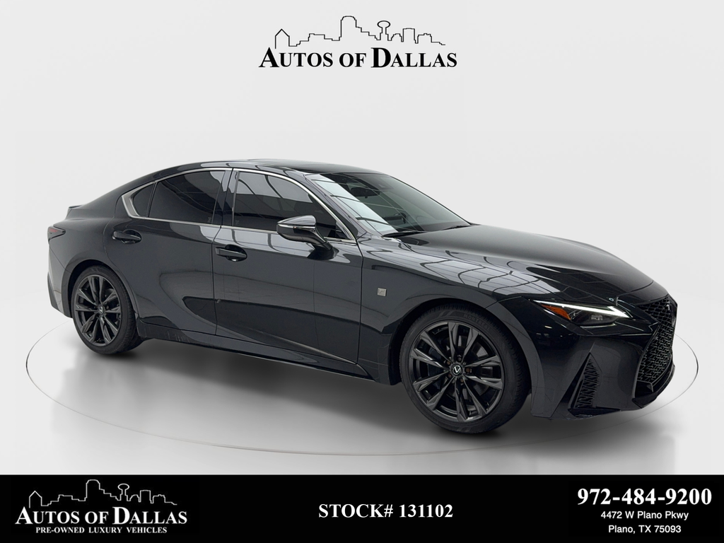 Black (Caviar) 2024 Lexus IS Sedan Rear-Wheel Drive 8-Speed Automatic
