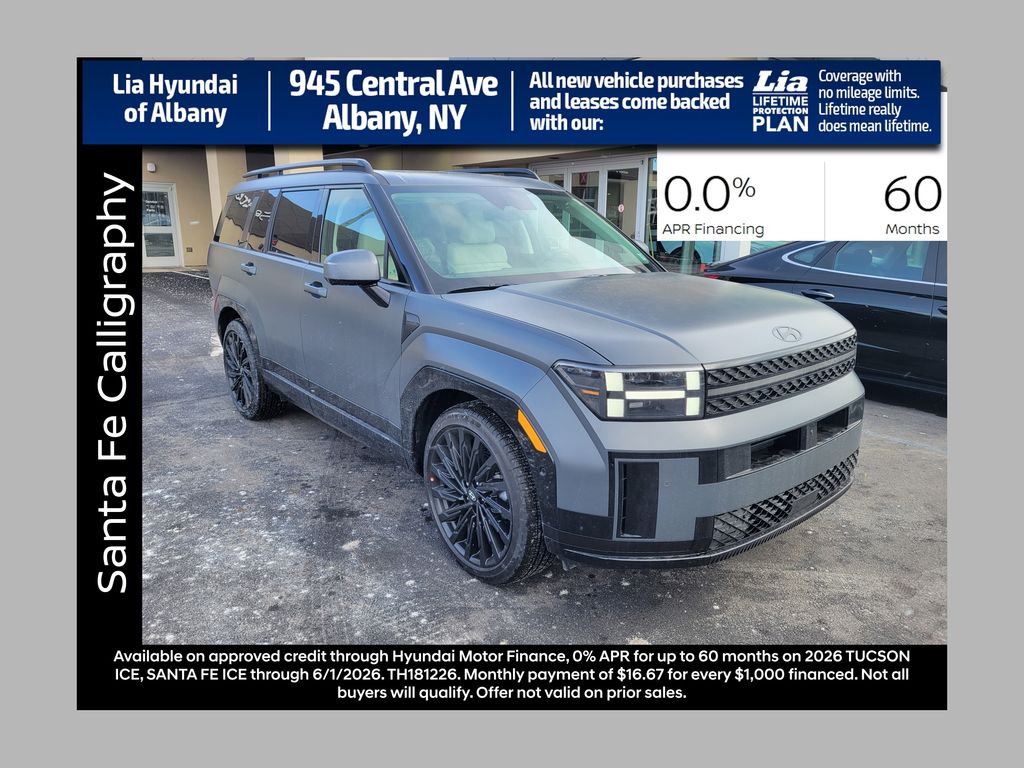 Ecotronic Gray Matte 2026 Hyundai Santa Fe Calligraphy AWD SUV / Crossover All-Wheel Drive 8-Speed Automatic