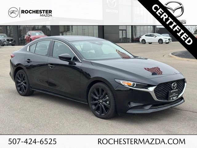 Jet Black Mica 2025 Mazda MAZDA3 2.5 S Select Sport FWD Sedan Front-Wheel Drive 6-Speed Automatic