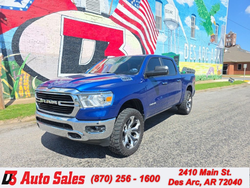 Blue Streak Pearlcoat 2019 RAM 1500 Big Horn Crew Cab 4WD Pickup Truck Four-Wheel Drive 8-Speed Automatic