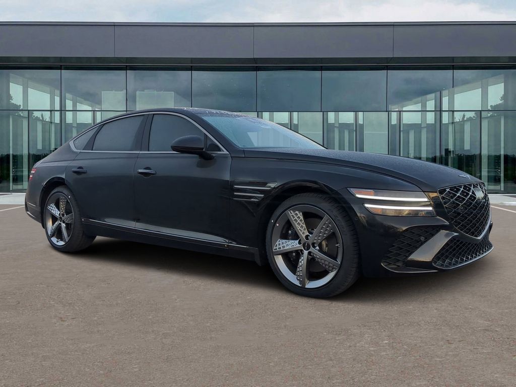 Vik Black 2025 Genesis G80 2.5T Sport Prestige AWD Sedan All-Wheel Drive 8-Speed Automatic