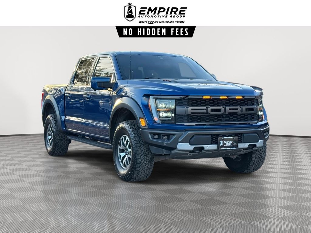 ATLAS BLUE METALLIC 2022 Ford F-150 Raptor SuperCrew 4WD Pickup Truck Four-Wheel Drive Automatic