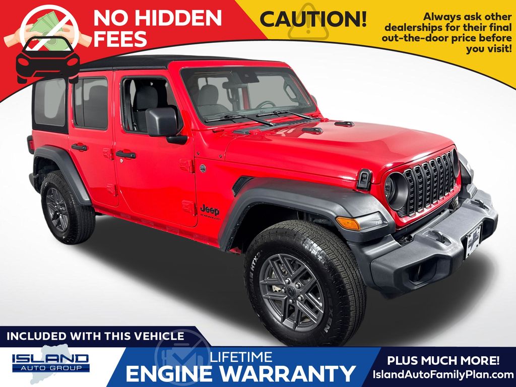 Firecracker Red Clearcoat 2024 Jeep Wrangler SUV / Crossover Four-Wheel Drive 8-Speed Automatic