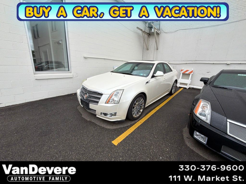 White 2011 Cadillac CTS 3.6L Premium AWD Sedan All-Wheel Drive 6-Speed Automatic
