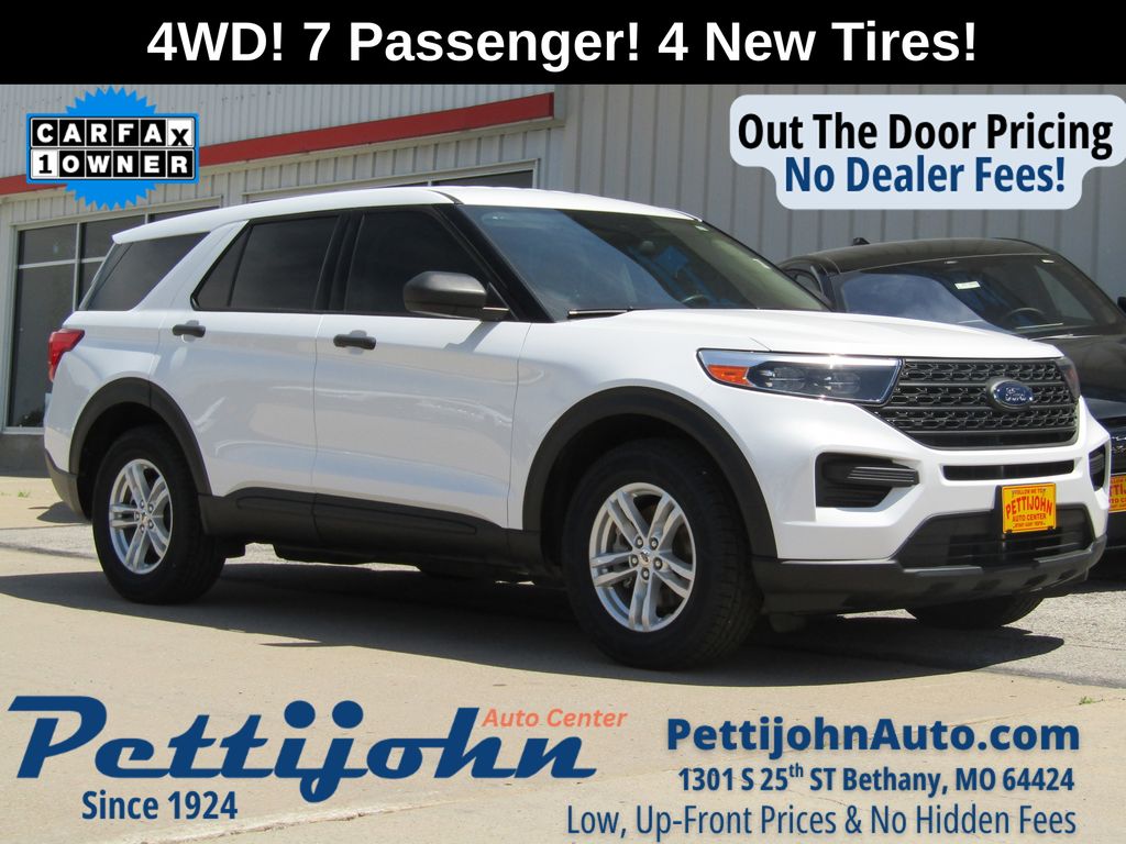 Oxford White 2023 Ford Explorer AWD SUV / Crossover All-Wheel Drive Automatic
