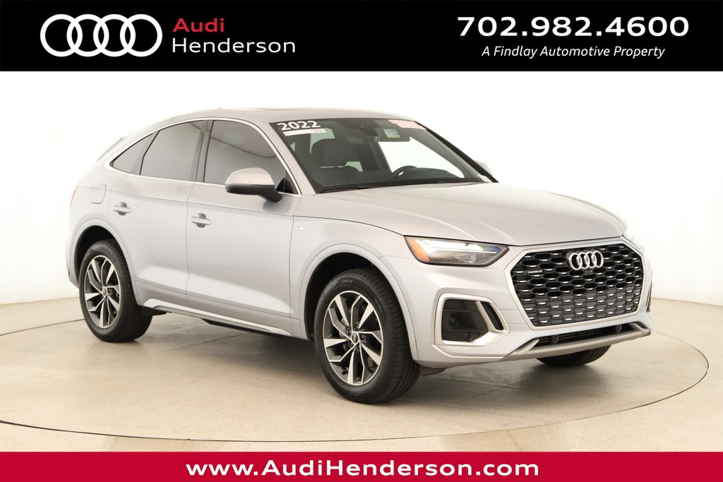 Florett Silver Metallic 2022 Audi Q5 Sportback quattro Premium Plus S Line 45 TFSI AWD Sedan All-Wheel Drive 7-Speed Automatic