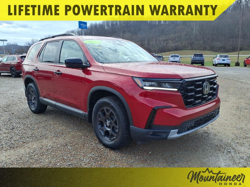 Radiant Red Metallic II 2025 Honda Pilot TrailSport AWD SUV / Crossover All-Wheel Drive Automatic