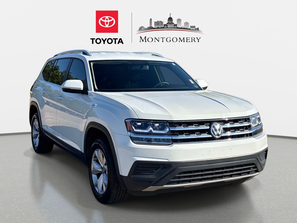 Pure White 2018 Volkswagen Atlas S 4Motion SUV / Crossover All-Wheel Drive 8-Speed Automatic