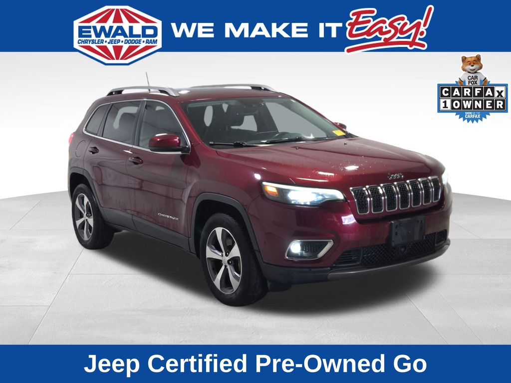 Velvet Red Pearlcoat 2020 Jeep Cherokee SUV / Crossover Four-Wheel Drive 9-Speed Automatic