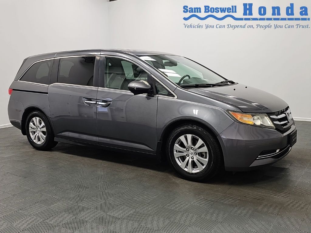 Gray (Modern Steel Metallic) 2014 Honda Odyssey EX-L FWD Minivan Front-Wheel Drive 6-Speed Automatic