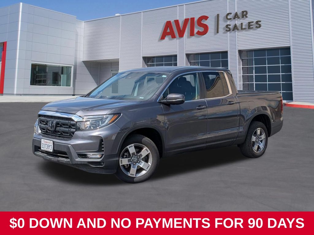 Gray 2025 Honda Ridgeline Pickup Truck All-Wheel Drive 9-Speed Automatic