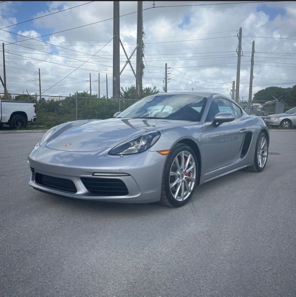 Silver 2019 Porsche 718 Cayman S RWD Coupe Rear-Wheel Drive