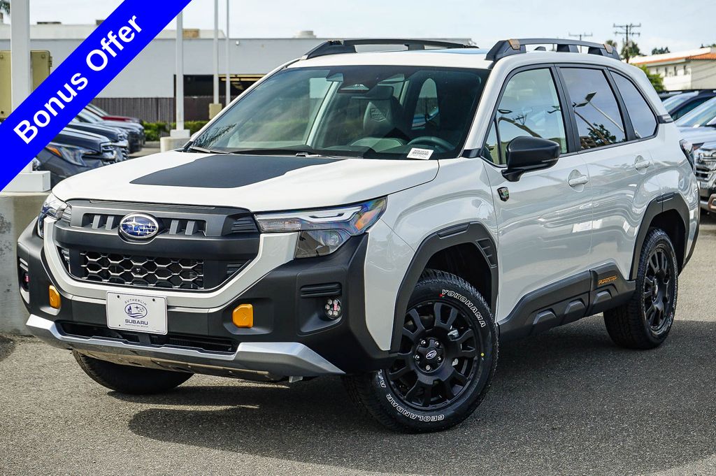 Crystal White Pearl 2026 Subaru Forester SUV / Crossover All-Wheel Drive Continuously Variable Transmission