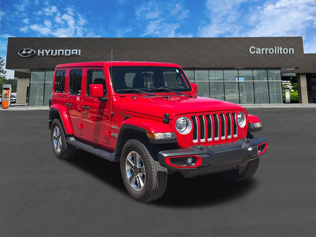 Used 2022 Red Jeep Unlimited Sahara image 3