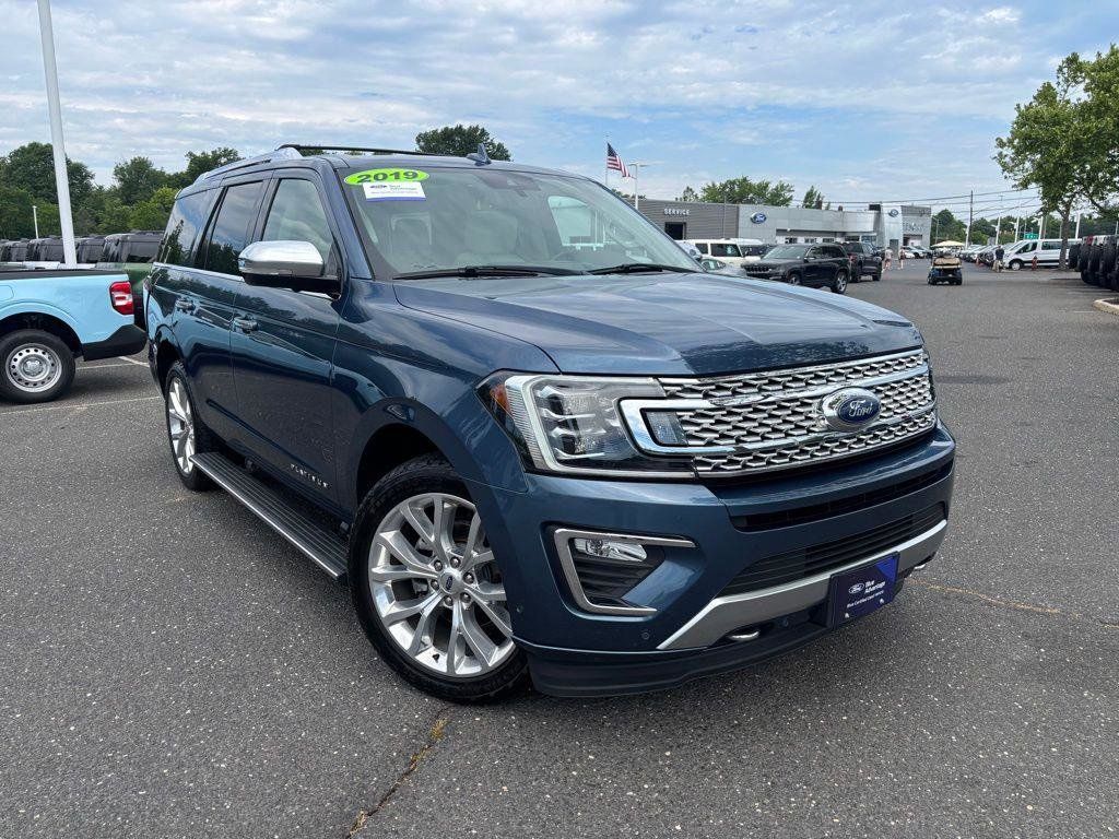 Blue Metallic 2019 Ford Expedition Platinum 4WD SUV / Crossover Four-Wheel Drive Automatic