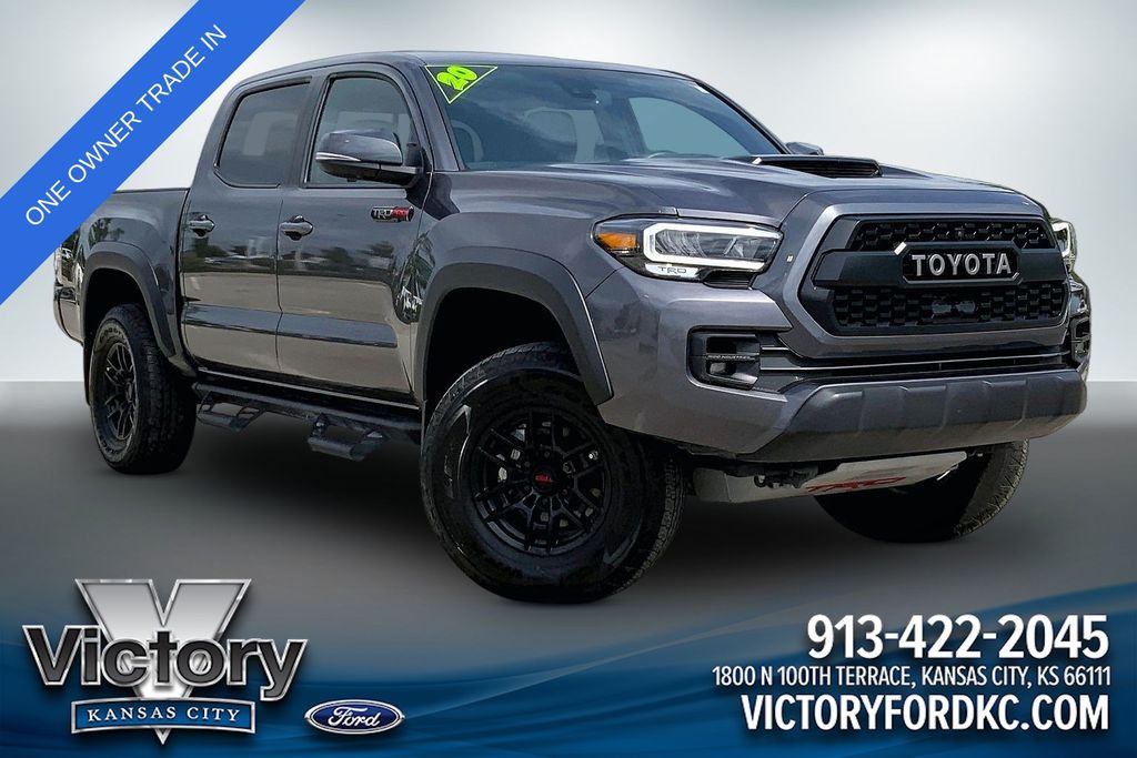 Magnetic Gray Metallic 2020 Toyota Tacoma TRD Pro Double Cab 4WD Pickup Truck Four-Wheel Drive 6-Speed Automatic