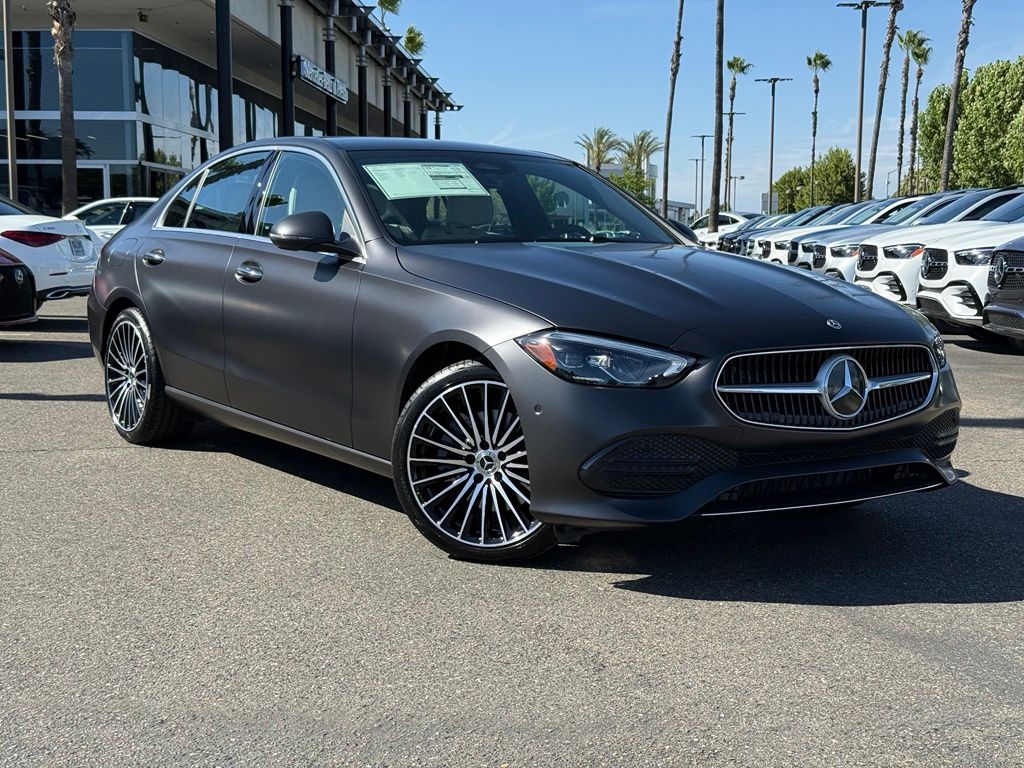 Gray 2026 Mercedes-Benz C-Class C 300 RWD Sedan Rear-Wheel Drive 9-Speed Automatic