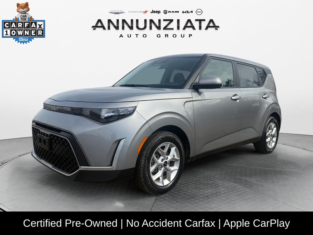 Steel Gray 2025 Kia Soul LX FWD SUV / Crossover Front-Wheel Drive Continuously Variable Transmission