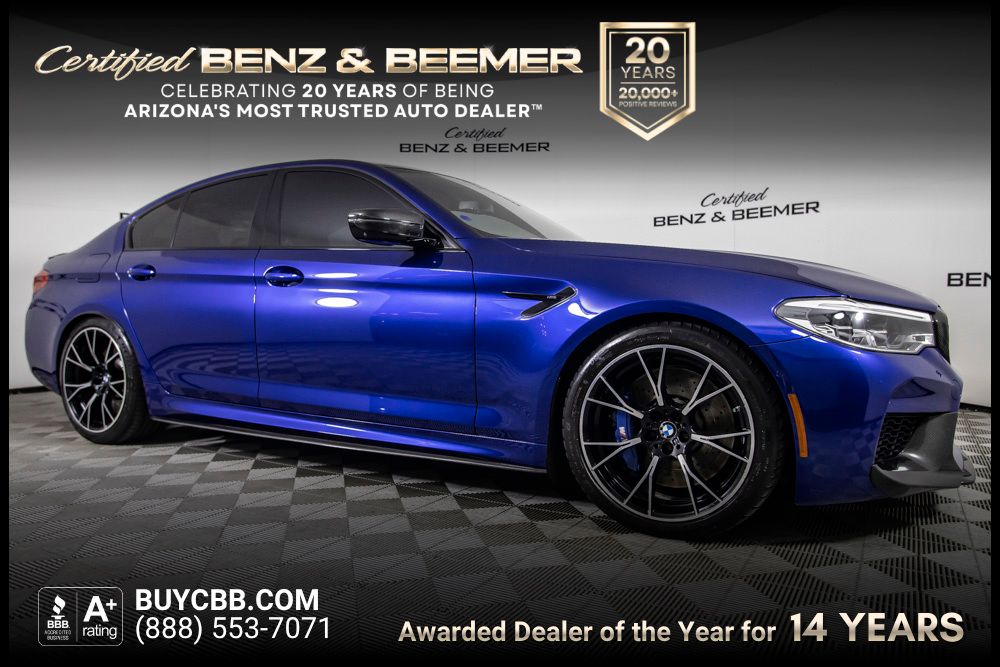 Marina Bay Blue Metallic 2019 BMW M5 Sedan All-Wheel Drive 8-Speed Automatic