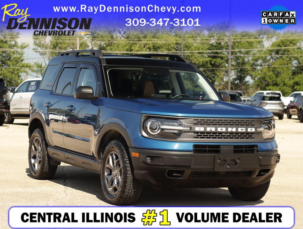 Blue Metallic 2024 Ford Bronco Sport SUV / Crossover All-Wheel Drive 8-Speed Automatic