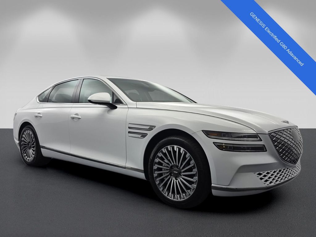 Alta White 2024 Genesis G80 Sedan All-Wheel Drive 1-Speed Automatic