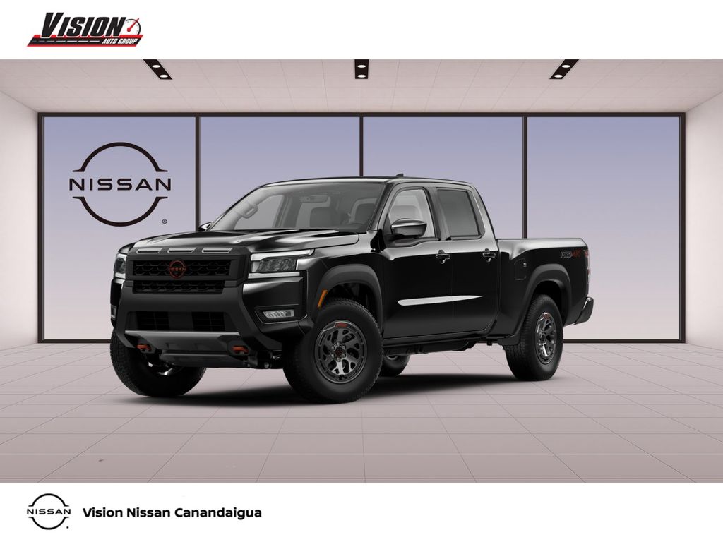 Super Black 2026 Nissan Frontier Pickup Truck Four-Wheel Drive 9-Speed Automatic Overdrive