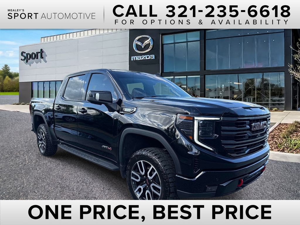 Onyx Black 2025 GMC Sierra 1500 AT4 Crew Cab 4WD Pickup Truck Four-Wheel Drive Automatic