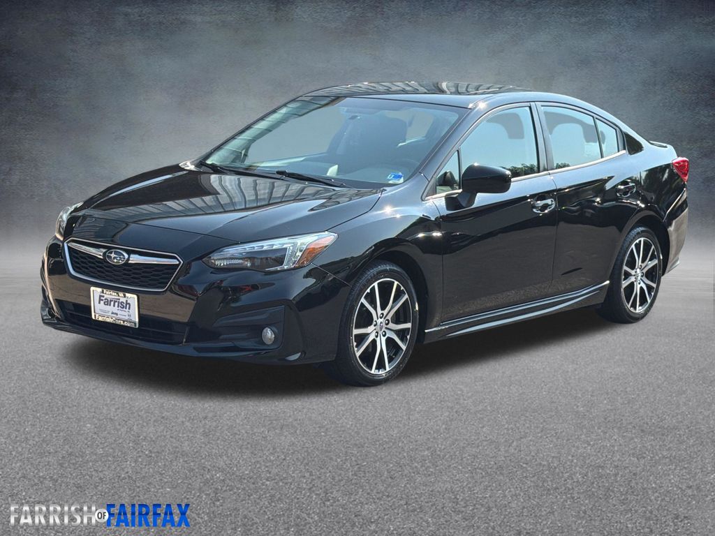 Crystal Black Silica 2017 Subaru Impreza Sedan All-Wheel Drive Continuously Variable Transmission