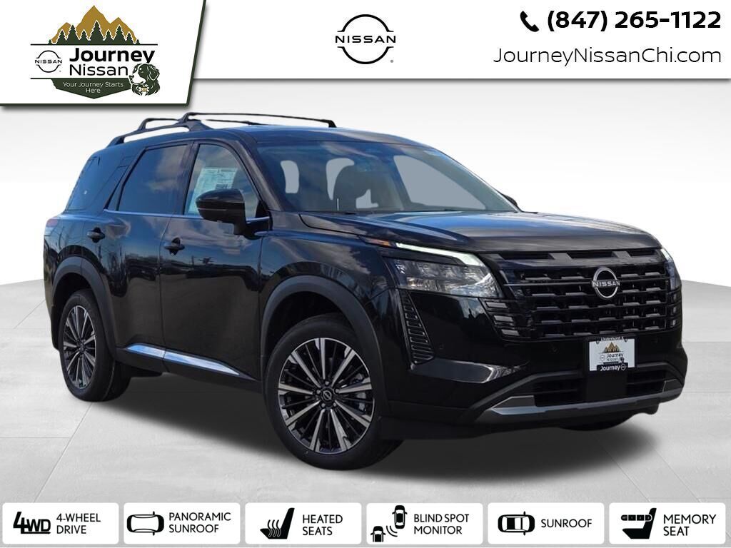 Super Black 2026 Nissan Pathfinder Platinum 4WD SUV / Crossover All-Wheel Drive 9-Speed Automatic