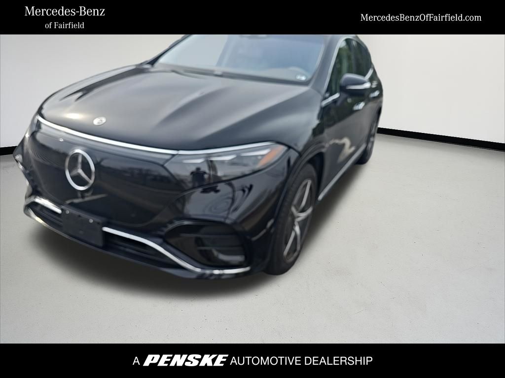 Obsidian Black Metallic 2023 Mercedes-Benz EQS 580 4MATIC AWD Sedan All-Wheel Drive 1-Speed Automatic